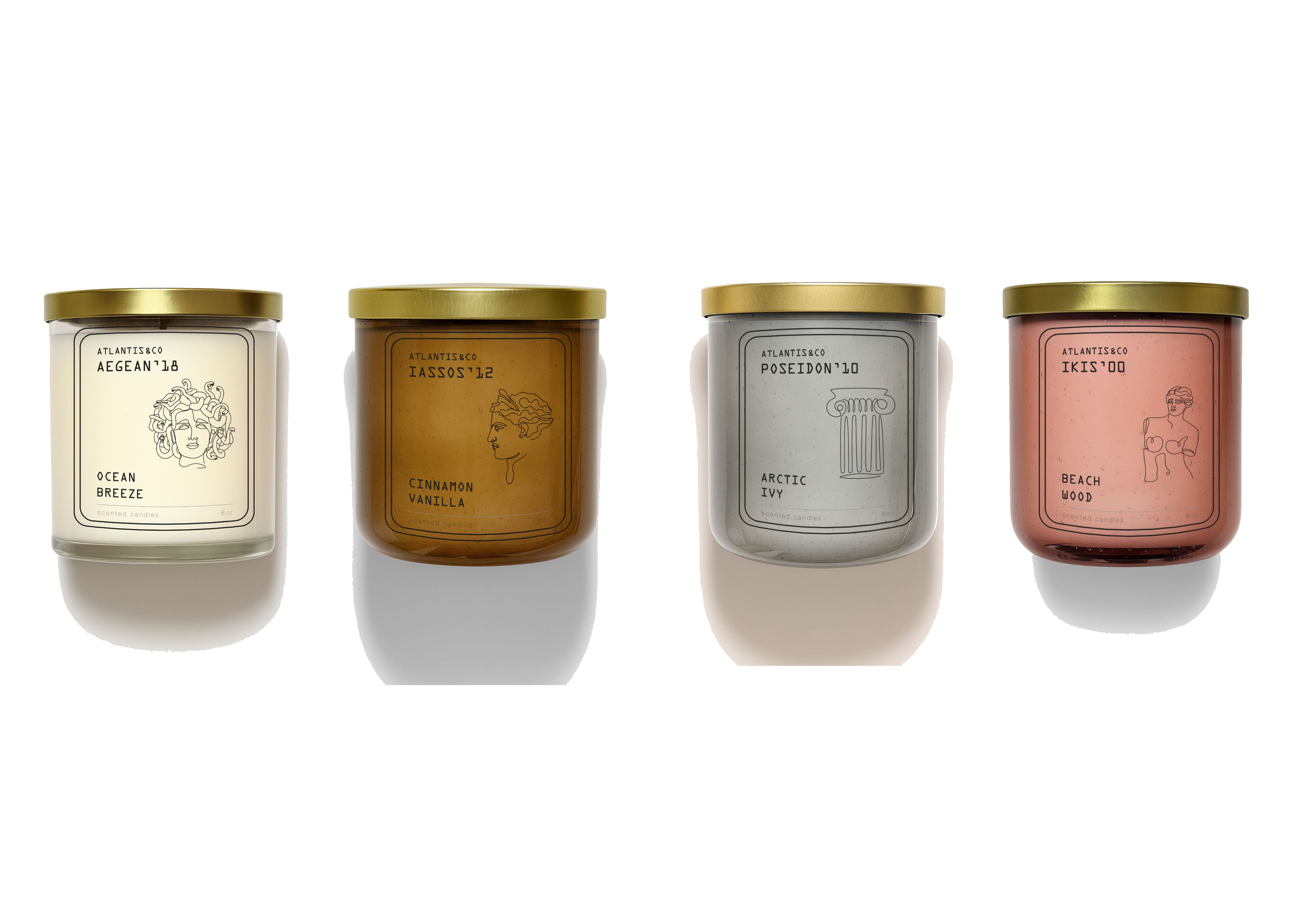 Bubble Jar Discovery Set, 4-Piece Scented Candle Gift Set, Assorted Bubble Candles, Long-Lasting Burn, Luxury Home Fragrance